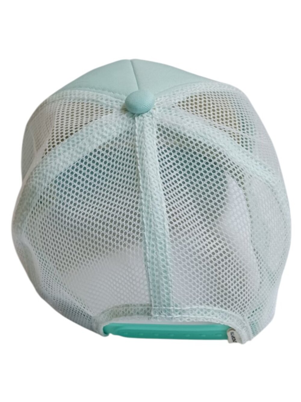 Billabong Mint Green & White Mesh Trucker Hat Surf Wave Logo Snapback - Picture 4 of 12